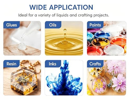 2pc 5ml Precision Needle Tip, Empty Dropper Plastic Bottles, glue needle applicator, Applicator DIY Quilling Tool Squeeze Bottle for Paper Quilling DIY Craft