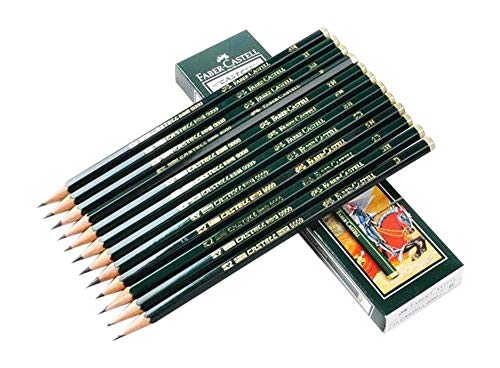 Faber-Castell Castell 9000 Graphite Pencils, 8B Pre-Sharpened for Sketching, Shading, and Drawing, Box of 12