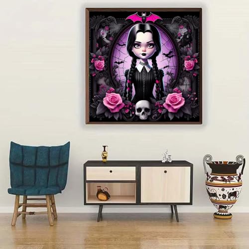 Halloween Diamond Art Kits for Adults, Round Diamond Painting 14x14 Inch - color: DD029