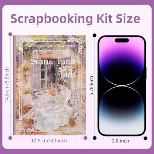 Uideyvi Summer Theme Sticker Scrapbooking Supplies for Junk Journal, 20 Sheets PET Stickers(TZ-001-006) - color: Summer theme