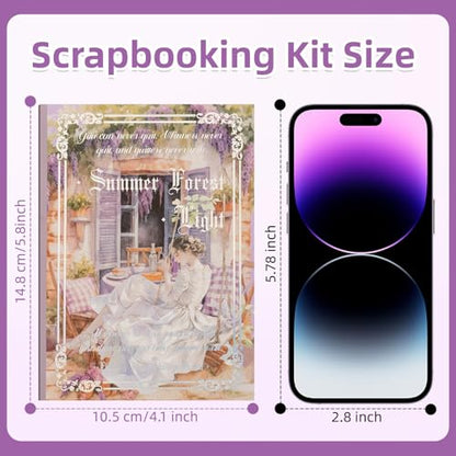 Uideyvi Summer Theme Sticker Scrapbooking Supplies for Junk Journal, 20 Sheets PET Stickers(TZ-001-006) - color: Summer theme