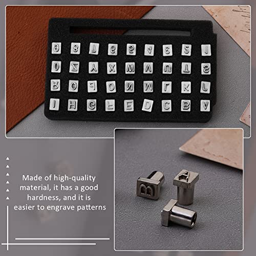 ZMAAGG 38 PCS Leather Stamps, Leather Stamping Tools, Leathers Stamping Kit - size: 38 PCS