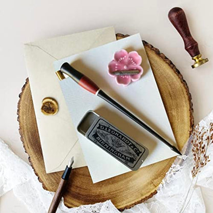 Ink Well for Dip Pen with Lid Dinky Dip Ink Holder Calligraphy Nib Storage