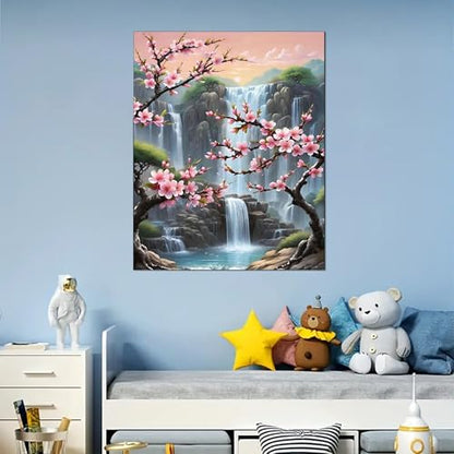 Arttoplus Waterfall Paint by Numbers Kit for Adults Beginner 16x20 inch - color: MT20936-US