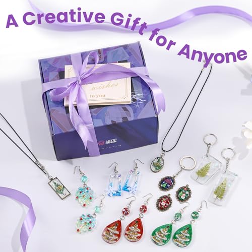 LET'S RESIN 250g UV Resin Jewelry Making Kit, 153Pcs Starter Kit with Light - size: 250g Jewelry Making Kit