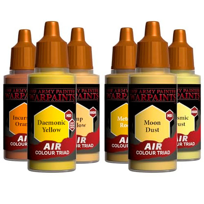 The Army Painter, Airbrush Primary Bundle Yellow, 2 Triads x 6 x 18 ml - color: Yellow