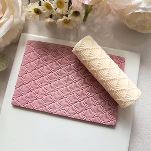 Polymer Clay Texture Roller Work with Polymer Clay Cutters for DIY Earrings Jewelry Making Craft Supplies (GZ032)
