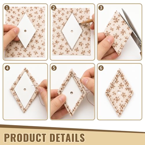 500 PCS 2" Diamond 60 Degrees Piecing Paper Templates, Quilting Templates Accessories for DIY Patchwork Crafts and Sewing Supplies - size: 2 Inch-500pcs Diamond ﻿