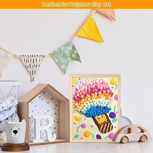 6 Pack Unfinished Wood Canvas Panels for Painting 12 x 16 Inch Craft Wood Board, 3/4’’ Deep Cradle Boards for Painting, Pouring, Arts, Crafts, Paints and More