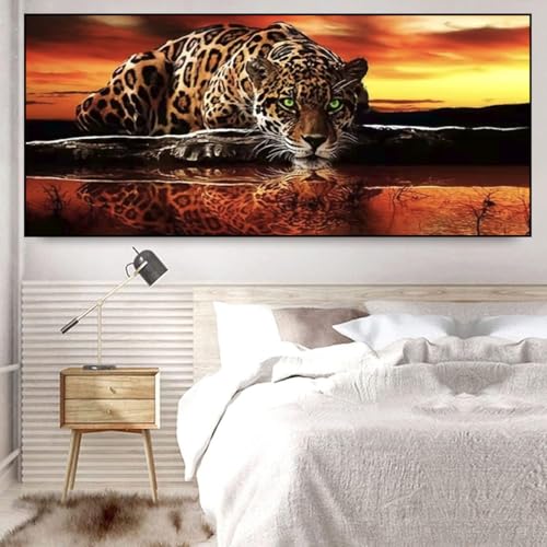 COHAYISY DIY Landscape Tiger,Diamond Painting Kit for Adults, 5D Full Round Diamond Art Kits,Diamond Mosaic Embroidery Large Size,Room Decor Gift 15.7x27.5inch - color: 25- 60 Tiger