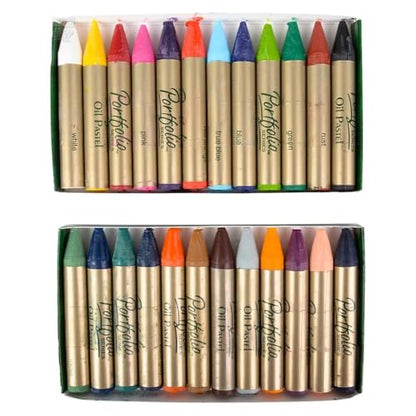 Crayola Portfolio Series Oil Pastels, Water Soluble, 24 Count, Colors May Vary - size: 1 Count (Pack of 1), style: 24 Count