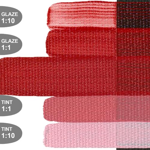 GOLDEN OPEN Slow-Drying Acrylics, Cadmium Red Dark, 8 fl. oz. Jar
