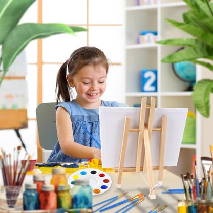 3 Pack 15 Inch Wood Easels, Easel Stand for Painting Canvases and Crafts | Tripod Painting Party Easel, Kids Student Tabletop Easels for Painting, Portable Canvas Photo Picture Sign Holder - style: 15"-3p