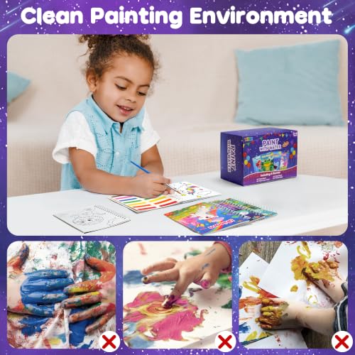 ZIZZ 24Pack Paint with Water Coloring Books for Kids Ages 4-8 Party Favors No-Mess Travel Activity Arts and Crafts Classroom Prizes Birthday Gifts Goodie Bag Stuffers - color: 24PCS-8Style