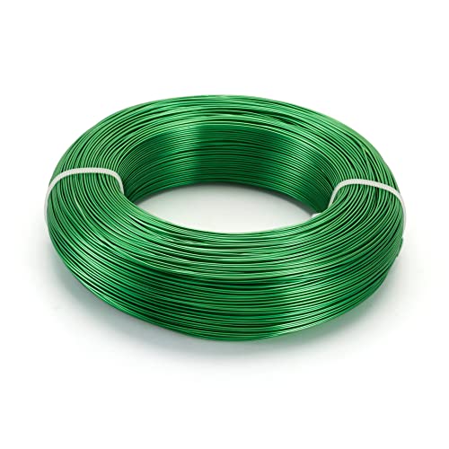 Cheriswelry 650 Feet 18 Gauge Green Aluminum Wire Bendable Metal Craft Wire Flexible Soft Jewelry Beading Wire 1mm for Sculpting Armature Artistic Floral Garden Wrapping DIY Craft - color: Green, size: 18 Gauge(1mm)