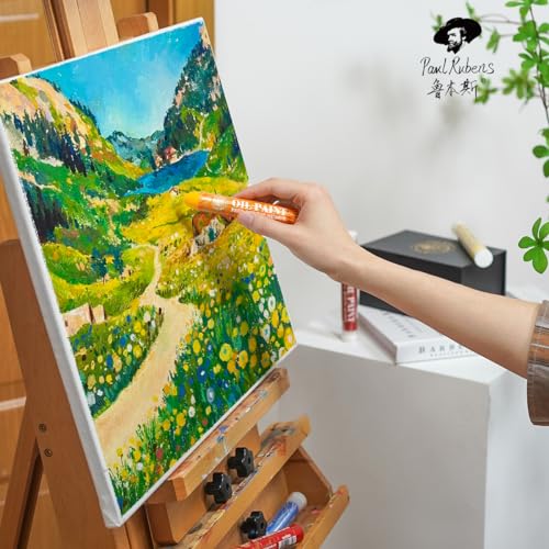 Paul Rubens Jumbo Oil Pastels, 12 Colors B for Artists & Beginners | 0.79"×4.72" Large Oil Pastels, 60g Each. Vibrant Colors, Creamy Texture, Blends Easily. Perfect for Large Area Coloring - color: 12 Colors B