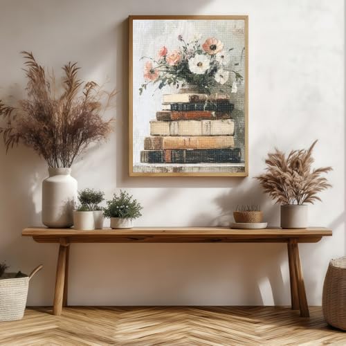 Diamond Art Kits for Adults,Book and Flower 5D Diamond Painting Kits - color: KM629-1