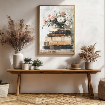 Diamond Art Kits for Adults,Book and Flower 5D Diamond Painting Kits - color: KM629-1
