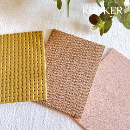KEOKER Polymer Clay Texture Roller, Polymer Clay Roller for Making Earrings, Like Polymer Clay Texture Sheets, Great Work with Polymer Clay Cutters (Sandpaper Texture) - color: Grinding texture
