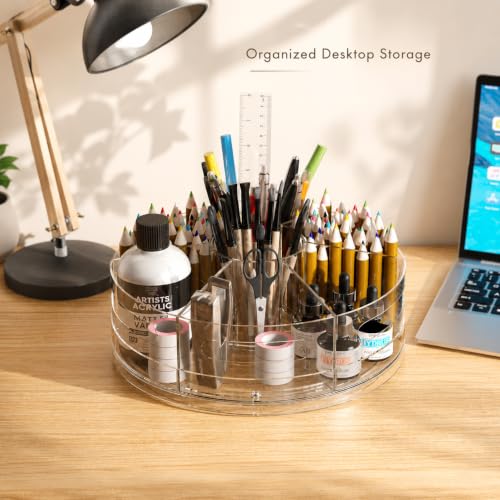 CraftGenes Clear Rotating Organizer, Acrylic Pen Holder, Marker Organizer - size: 1 Pack