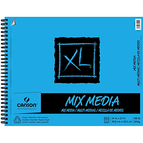 Canson XL Mix Media Pad 14X17 - size: 14x17, style: Mixed Media