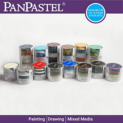 PanPastel Artist Pastels by GOLDEN, Grays Set, 5 Color, Professional Artist Pastels, Unique Pan Format (cake-like) - color: Multicolor, style: Black, Gray and White