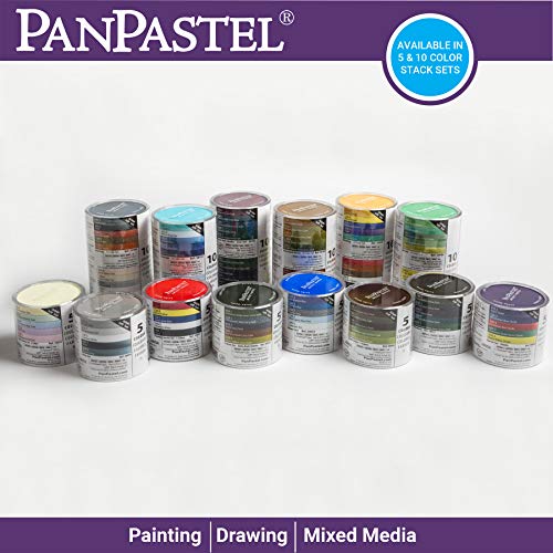 PanPastel Artist Pastels by GOLDEN, Blues Set, 5 Color, Professional Artist Pastels, Unique Pan Format (cake-like) - color: Multicolor, style: Violet and Blue