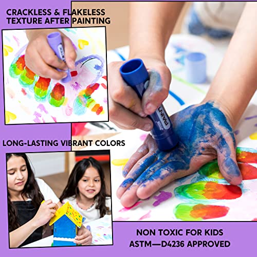 JOYIN 36 Colors Washable Tempera Paint Sticks, Art Supplies, Paint for Kids, Quick Drying and No Mess Arts Project, Gifts for Kids and Artists Birthday Valentine Easter Gifts for Boys Girls