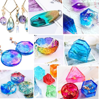 Epoxy Resin Pigment - 30 Colors Concentrated Liquid Epoxy Resin Dye, Transparent Resin Colorant for Resin Coloring, DIY Resin Jewelry Making, Resin Painting, Resin Art Crafts - 0.35oz/10ml Each