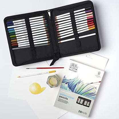 Winsor & Newton Studio Collection Artist Pencils, Watercolor Pencil Wallet, Set of 26 - style: 26 Watercolor Pencils