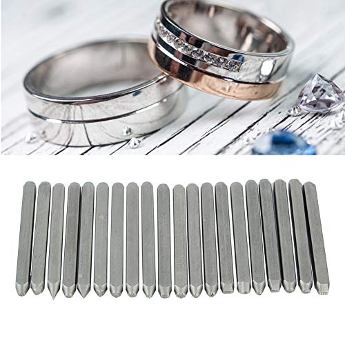 Metal Jewelry Anvil Chisel, Metal Stamping Punch Stamp Curve Set Metal Stamp Anvil Chisel Equipment Kit Jewelry Carving Hand Carved Tools for Jewelry Processing Making Carving(#3)