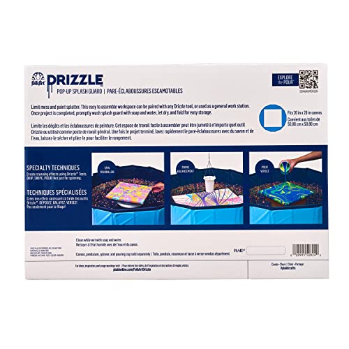FolkArt Drizzle Pop-Up Splash Guard, Durable Tool for DIY Paint Pouring Arts and Crafts Projects, 50824 - style: Splash Guard