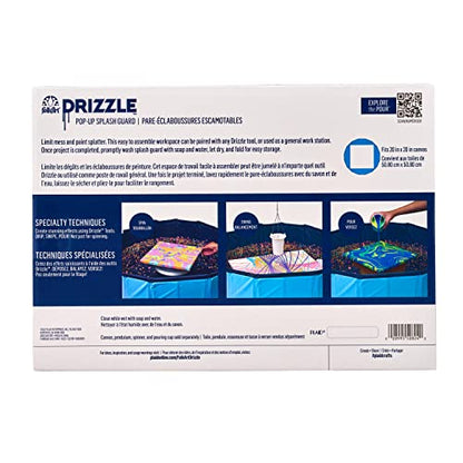 FolkArt Drizzle Pop-Up Splash Guard, Durable Tool for DIY Paint Pouring Arts and Crafts Projects, 50824 - style: Splash Guard