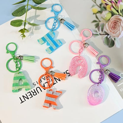 Alphabet Molds with Hole, Set of 2 Resin Alphabet Keychain Molds - color: 2 Pcs Alphabet Resin Molds
