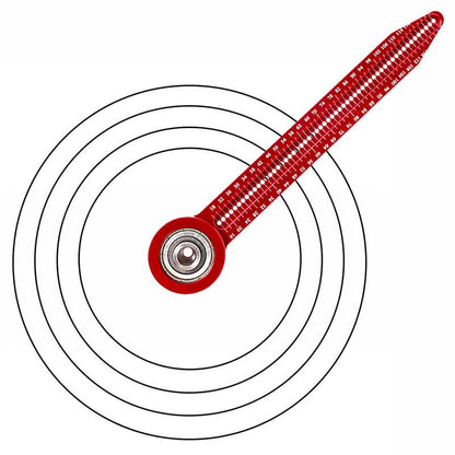 Circle Maker Compass, Woodworking Compass Precision Alloy Scribe Tool, 360° Round Marking Gauge for Carpenter Student Architect