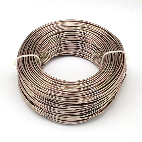 Cheriswelry 650 Feet 18 Gauge Camel Aluminum Wire Bendable Metal Craft Wire Flexible Soft Jewelry Beading Wire 1mm for Sculpting Armature Artistic Floral Garden Wrapping DIY Craft - color: Camel, size: 18 Gauge(1mm)