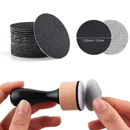 Briartw 20 Pieces Mini Sanding Disks for Use with Mini Ink Blending Tool,Medium-Grit Sandpaper Provides The Ideal Friction to Work On Cardstock, Chipboard, Wood,Remove Bits of Color or Paper - color: 20 PCS Sanding Disks