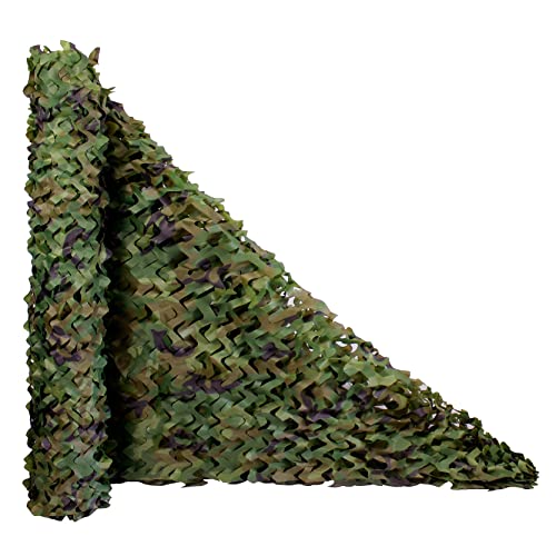 Camo Netting, Camouflage Netting Bulk Roll for Hunting Military Army Party Decoration Sunshade - color: Woodland Camo, size: 3 x 4 m (‎10 x 13.12 ft)