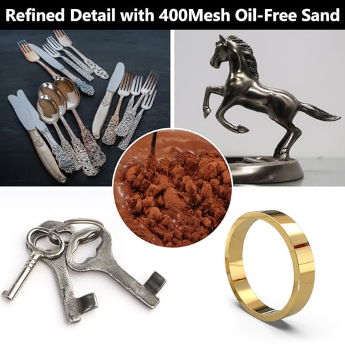 7 lbs Premium Ultra-Fine 400 Mesh Oil-Free Casting Sand for Metal Jewelry Crafting - Exceptional Foundry Sand for Detailed Replicas in Silver, Copper, Bronze, and More - color: red-7lbs