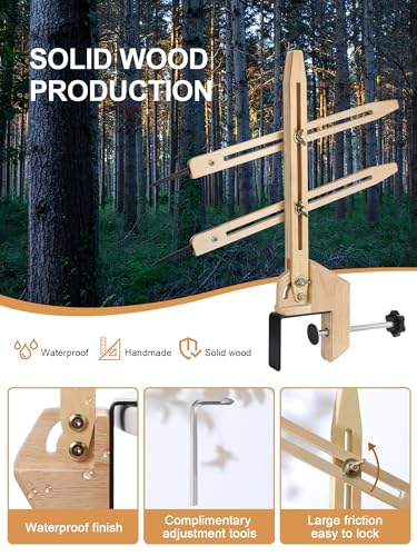 BKALEME Pottery Throwing Gauge, 2 Ways to Install, Compact Clip-on Pottery Throwing Stick, Pottery Ceramics Clay Tool for Making Repeat Forms, for Pottery Wheel & Forming Machine