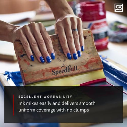 Speedball 045752 Fabric Screen Printing Ink, 32 fl. oz., Process Yellow - color: Process Yellow, size: 32 fl oz