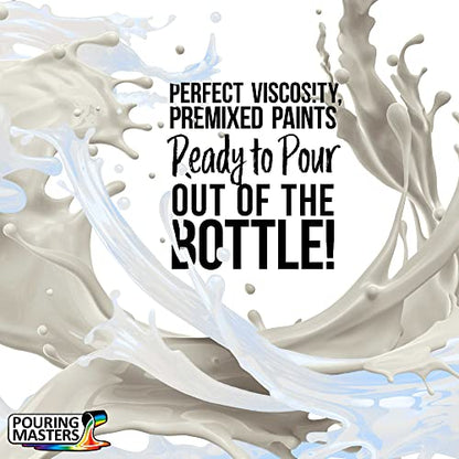 Pouring Masters Blue Interference Pearl Special Effects Acrylic Pouring Paint - Premium 32-Ounce Pre-Mixed Fluid Acrylic Paint - Fluid Art Supplies for Canvas, Wood, Paper, Tile & Rocks | Special Effects, Ready to Pour, Premium Pre-Mixed Fluid Acrylic Pai