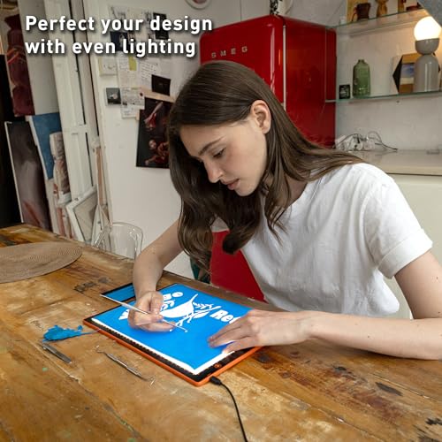 Wafer 1 Light Pad (A4) – Dimmable Brightness with Memory Function – Ideal for Artists, Designers & Crafters - style: Wafer 1 (A4)