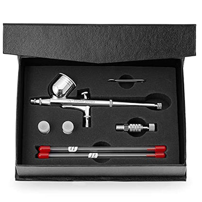 PointZero Dual-Action 7cc Gravity-Feed Airbrush 3 Tip Set (.2mm .3mm .5mm)