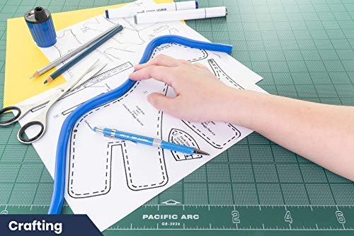 Pacific Arc Flexible Curve 24" with Inking Edge, For Drawing, Pattern making, Engineering, Stencil making - size: 24 Inch