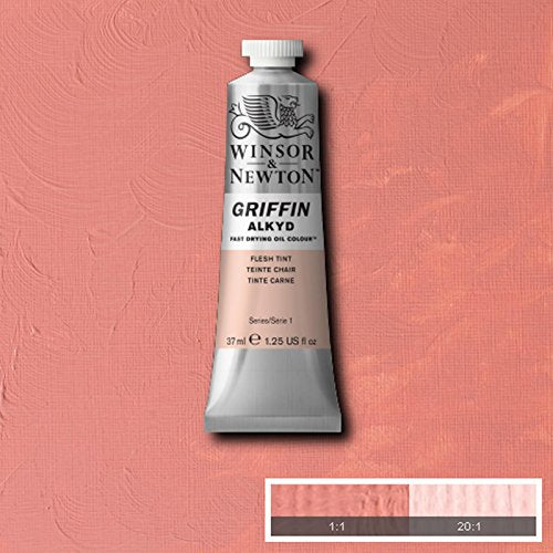 Winsor & Newton Griffin Alkyd Fast Drying Oil Paint, Pale Rose Blush | Fast-Drying Oil Paint, Ideal for Thick Impasto Techniques & Underpainting, Slightly More Fluid than Traditional Oils - color: Pale Rose Blush, style: 1.25-oz Tube