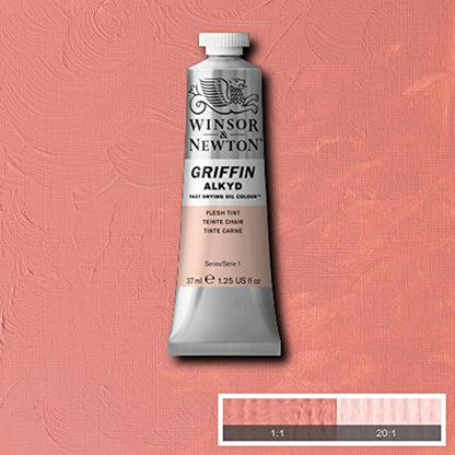 Winsor & Newton Griffin Alkyd Fast Drying Oil Paint, Pale Rose Blush | Fast-Drying Oil Paint, Ideal for Thick Impasto Techniques & Underpainting, Slightly More Fluid than Traditional Oils - color: Pale Rose Blush, style: 1.25-oz Tube
