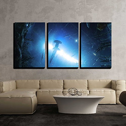 wall26 - 3 Piece Canvas Wall Art - The Marine Life, Ocean Park Hong Kong - Modern Home Art Stretched and Framed Ready to Hang - 16"x24"x3 Panels - color: Artwork - 08, size: 24" x 16" x 3 Panels