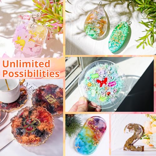 LET'S RESIN 64pcs Alcohol Ink Set, 9 Pastel and 9 Metallic Colors