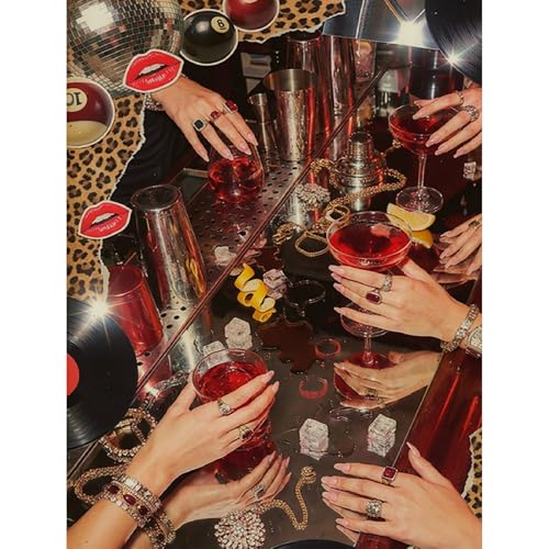 Trendy Cheetah diamond art kits for adults Diamond Painting Kit for adults | 5D Diamond Dots Gem Art Crafts with Tools, DIY Hobbies For Women Trendy Cheetah Crafts for Gift-12X16in - color: DP03431, size: Round diamond painting